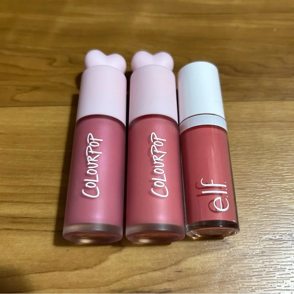 ColourPop and Elf Pink Blush Trio